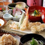 天ぷら×魚＆和食のコース