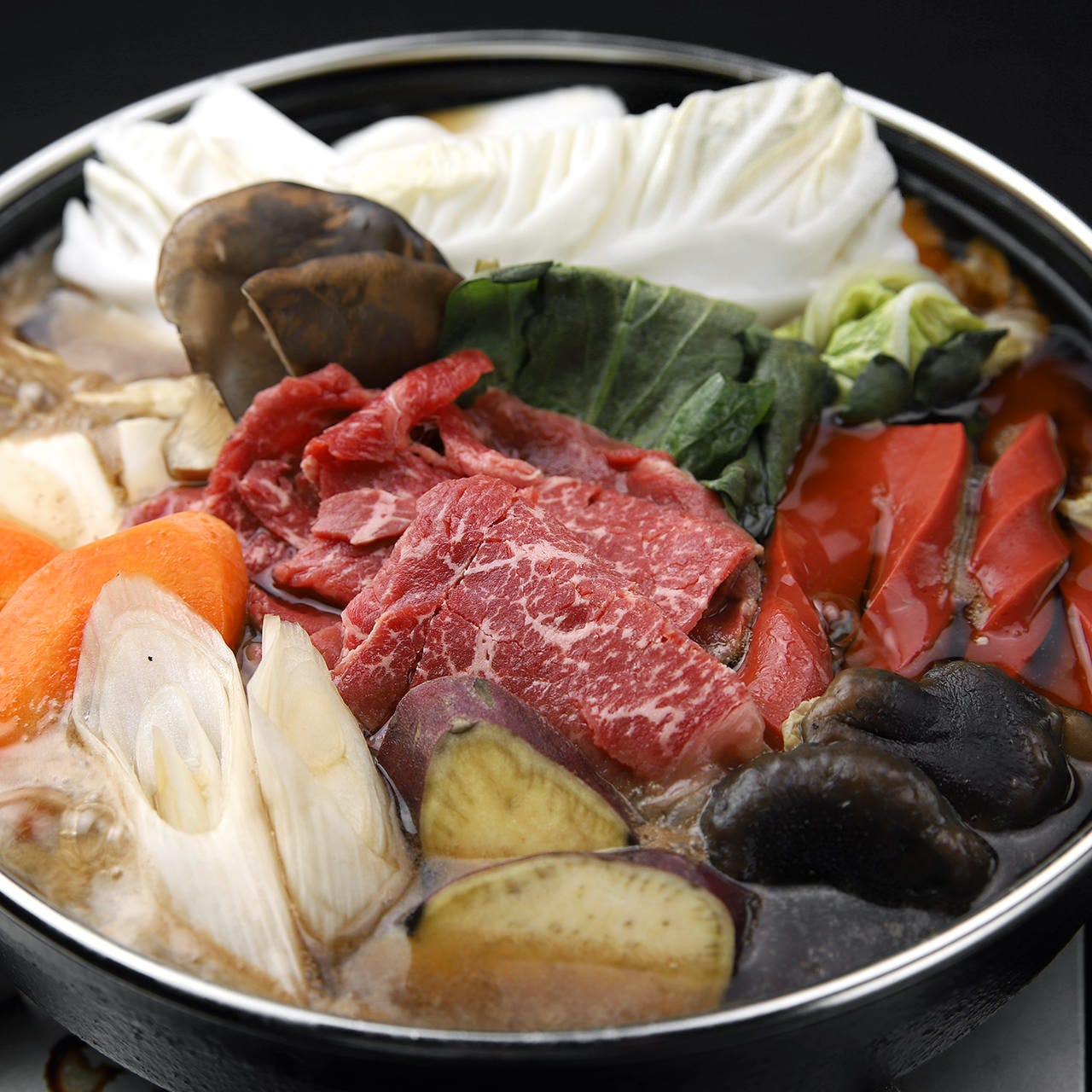 A 4近江牛と豆光とうふと八幡赤蒟蒻と近江野菜のすき焼き鍋コースの詳細 花様 Ka You 西梅田 近江自家栽培ファーム直営店 西梅田 割烹 ぐるなび