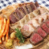 北海道の肉皿5種盛り