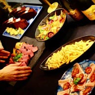 貸切パーティー カフェ A LA TIENNE_【15名様~貸切OK】 2時間飲み放題付★全7品&肉・魚のメイン付き贅沢パーティープラン 8000円