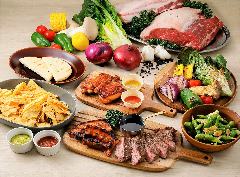 日本橋三越ビアガーデン グリルテラス日本橋_【ガスBBQ　2h飲み放題】スペシャルBBQコース