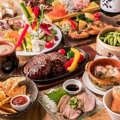 2時間飲み放題付和創作料理のご宴会コースは5.000円～ご用意