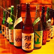 日本酒常時20種類以上ご用意