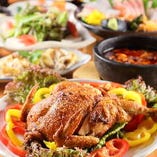 「丸鶏バリバリ揚げ」は5,000円の宴会コースで味わえます。