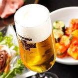 ◆やっぱりビール◆
サントリー樽生達人認定店！