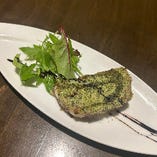 豚カシラのテリーヌの香草パン粉焼き