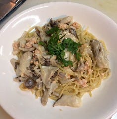 南欧料理のお店タパス_鶏ササミと旬菜の柚子こしょう風味のスパゲティ