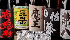 芋・麦・米焼酎の人気銘柄や希少ブランドも用意しています！