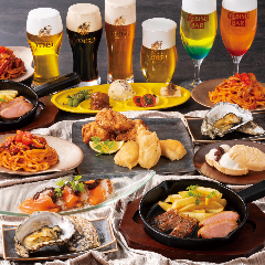 ヱビスビールが１２０分飲み放題のコースです！