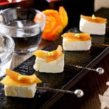 奈良漬とクリームチーズのマリアージュ