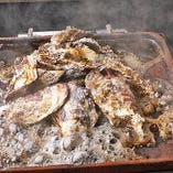牡蠣のガンガン鉄板焼き