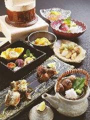 旬な食材を使ったこだわりのお料理