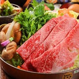 大和牛と地野菜のすき焼きコース【全7品】