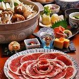 奈良吉野の猪と地野菜のボタン鍋コース【全8品】