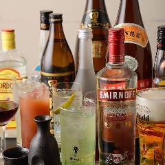 ドリンクメニューも充実♪ ビール、酎ハイ、カクテルなど