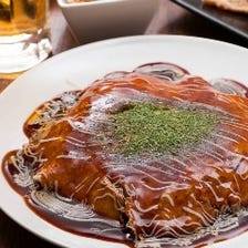 麺の表面がパリッとした広島焼き