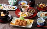 ■接待・会食に【黒豚ヒレかつと黒豚すき焼き鍋に舌鼓【特別コース】会席料理7,000円(税抜)