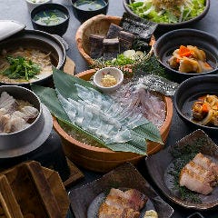泳ぎイカとカツオの藁焼き 寅八商店 心斎橋店