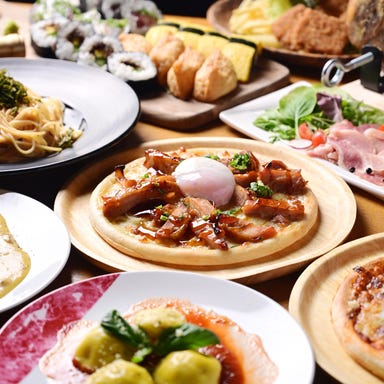 プライベートルーム 個室ダイニングバー Room No.03_【2H飲放付】まずはこれ!ローストビーフやピザを仲間と楽しむスタンダードコース