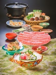 ※写真はイメージです。肉・野菜盛、きしめん・餅は3人前です。