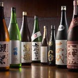 厳選した全国の日本酒と焼酎はボトルキープ可能！