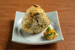 〆の…ふき味噌焼きおにぎり