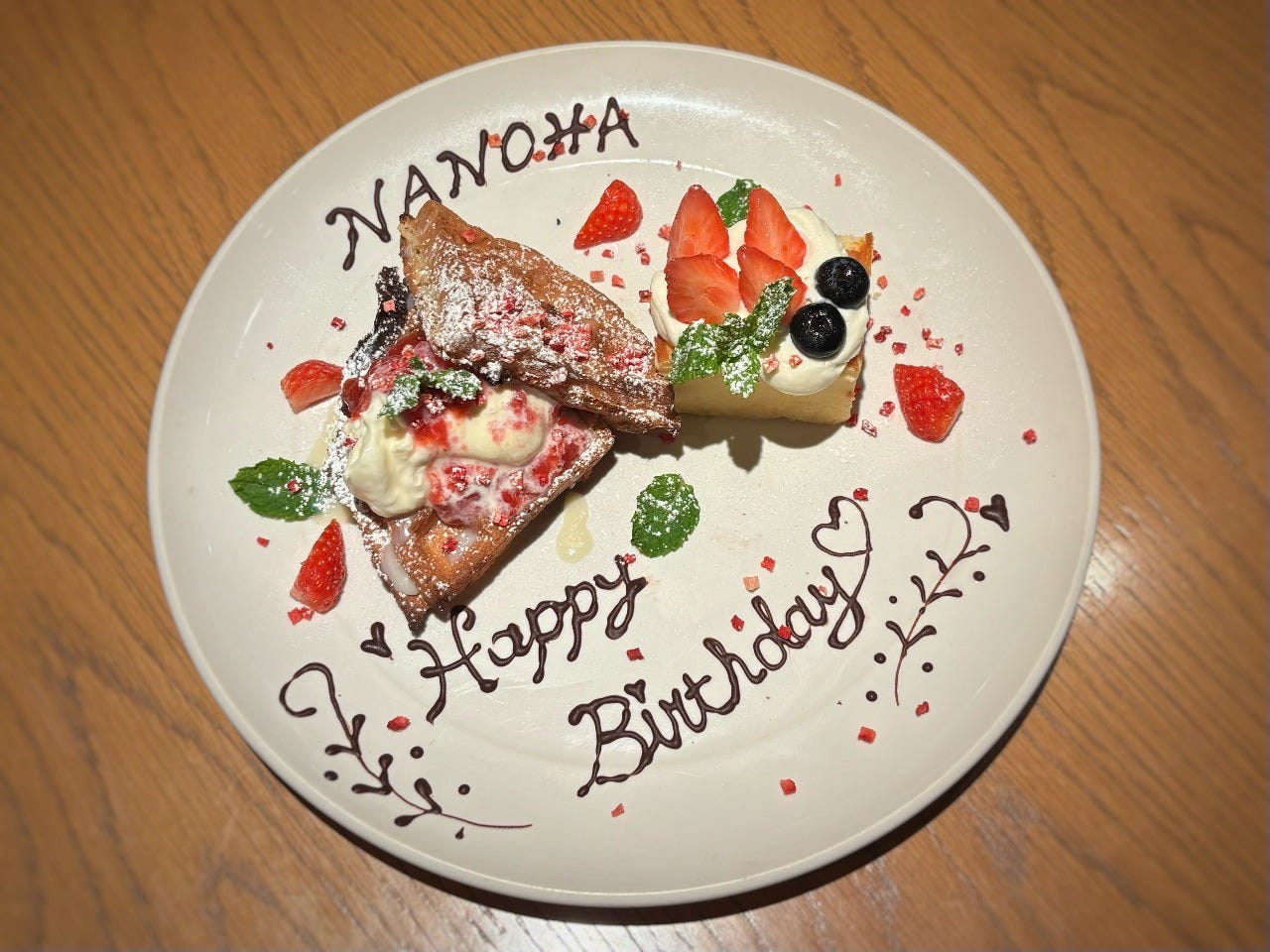 ♡お誕生日プレート♡ 【⑤あにまる(強強)】 神戸三宮駅の誕生日におすすめのバースデープレート付き特典がある