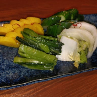 肉Dining玄武_自家製ピクルス、おしんこ盛り合わせ