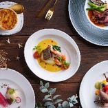 【ディナー】ライトアップ煌めくひかりの森” フレンチディナー CHEF’ RECOMMENDED COURSE（11/4～12/19）