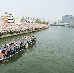 優雅なクルーズ船 大阪水上バス ひまわり 