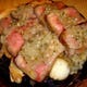 岩中地豚の自家製ニンニク醤油で食べる桜島溶岩焼き