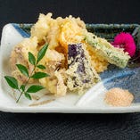 イカと伊都野菜の天麩羅