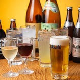 生ビールやホッピー、焼酎などお酒の種類豊富な飲み放題メニュー