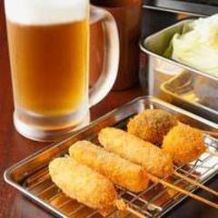 新世界串かついっとく阪急梅田かっぱ横丁店 梅田 大阪站 油炸肉串 Gurunavi 日本美食餐厅指南