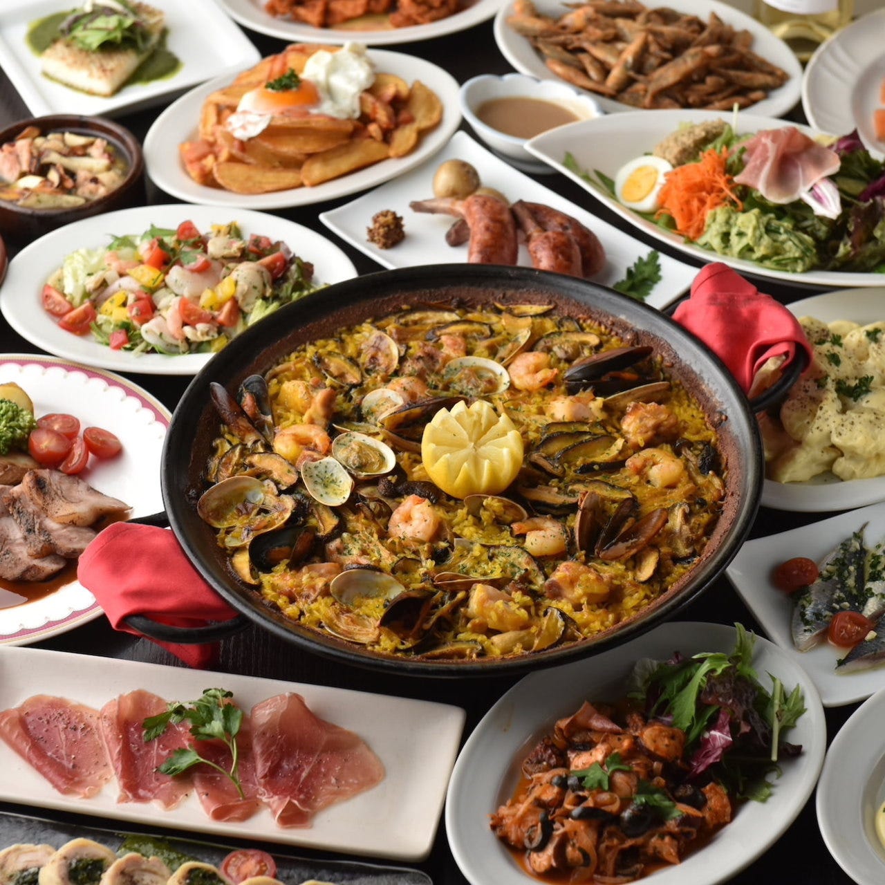 おすすめ 3時間飲み放題付 人気のスペイン料理が全品食べ放題 4500円 3500円 の詳細 個室肉バル ウォルトンズ 新宿店 新宿 居酒屋 ぐるなび