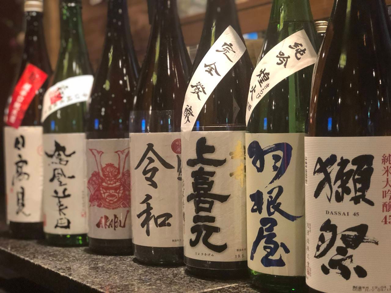 焼酎、日本酒の各種揃ってます