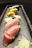 【食事】
・極上江戸前寿司！・本日の止椀