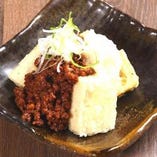 肉みそ揚げ豆腐