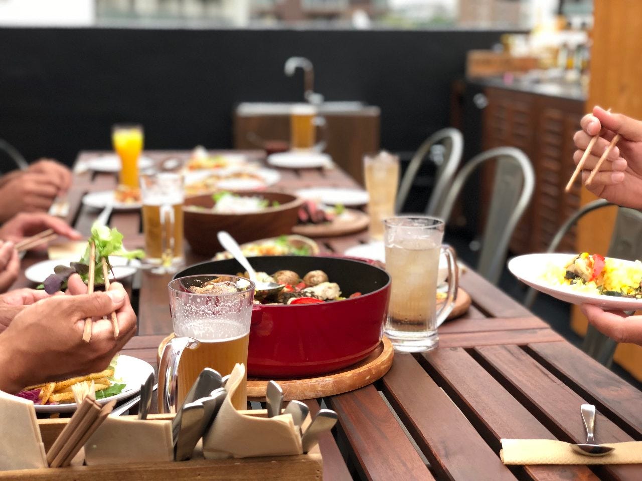 湘南の夏の風を感じながら食べるお料理☆