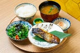 魚の西京味噌焼き定食 （銀ひらす）