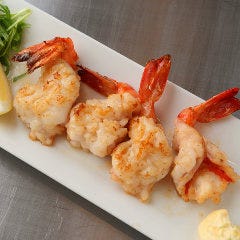 海老の鉄板焼き（四尾）