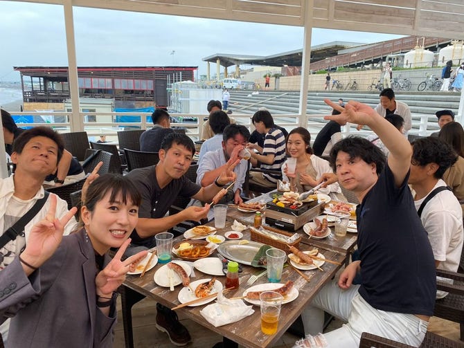 海の家 海カフェ q Roins Beach House 江の島 江ノ島 鵠沼 ビアガーデン ぐるなび