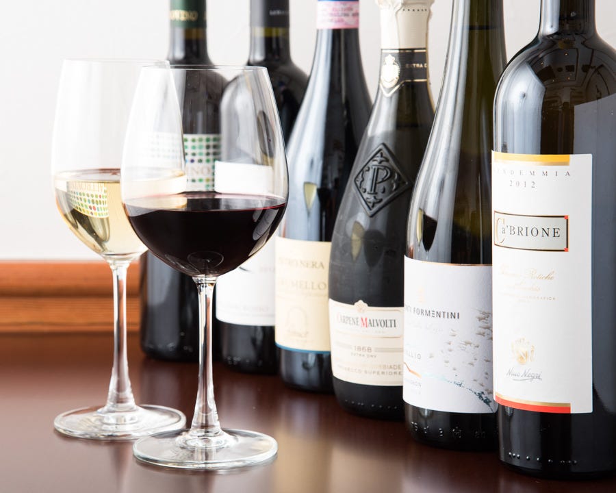 80種類を超える豊富イタリアワイン