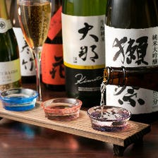 鉄板焼きを日本ならではのお酒で味う