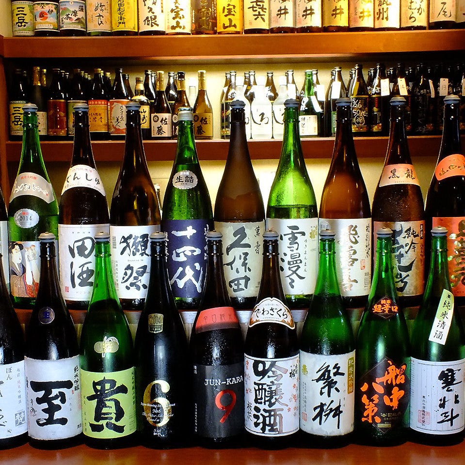 日本酒は全100種以上ご用意！