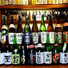 日本酒は全100種以上ご用意！