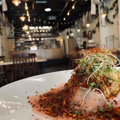 アンソレイユ Ensoleile_薫七味と生ハムのペペロンチーノ