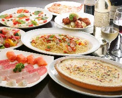 パスタとピザが選べるコース料理 2H飲み放題付2,780円(税別)～