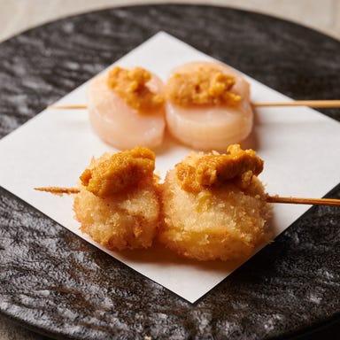 串揚げ食べ放題と越後そば 個室居酒屋 串えもん浦和店_ほたて雲丹