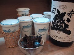 ふぐ料理・はも料理 三田　山田屋_ふく料理にお約束の『ひれ酒』♪